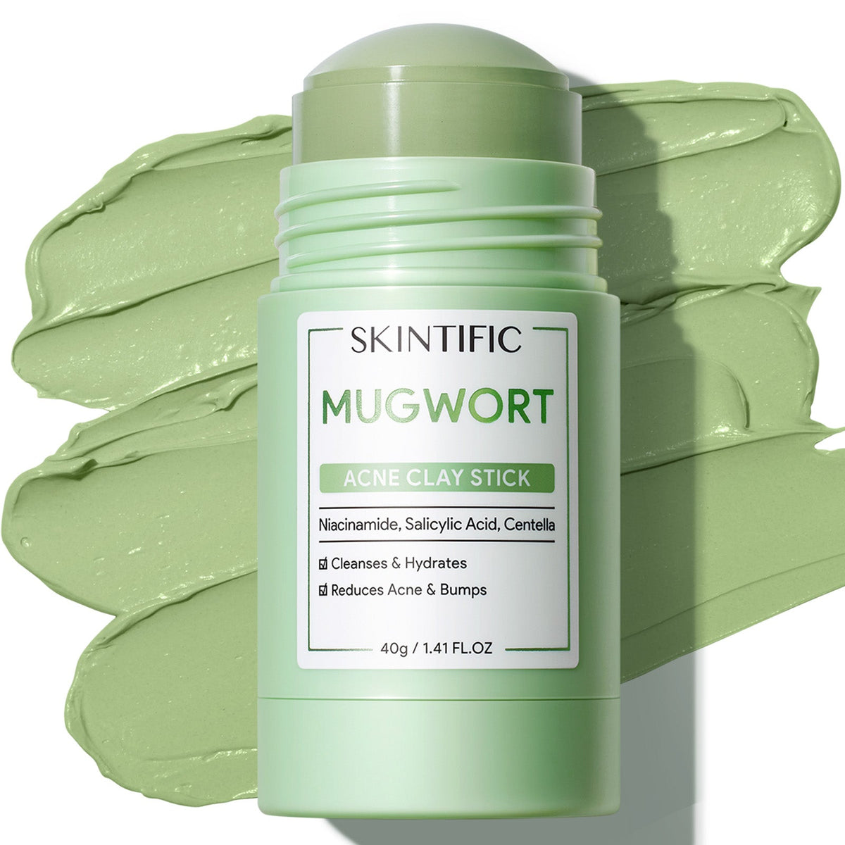 Skintific Pore Clay Stick – Mugwort · Green
