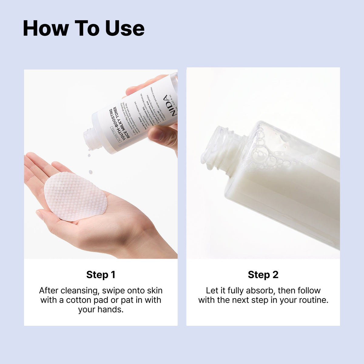 NIDA milky toner — product detail 4