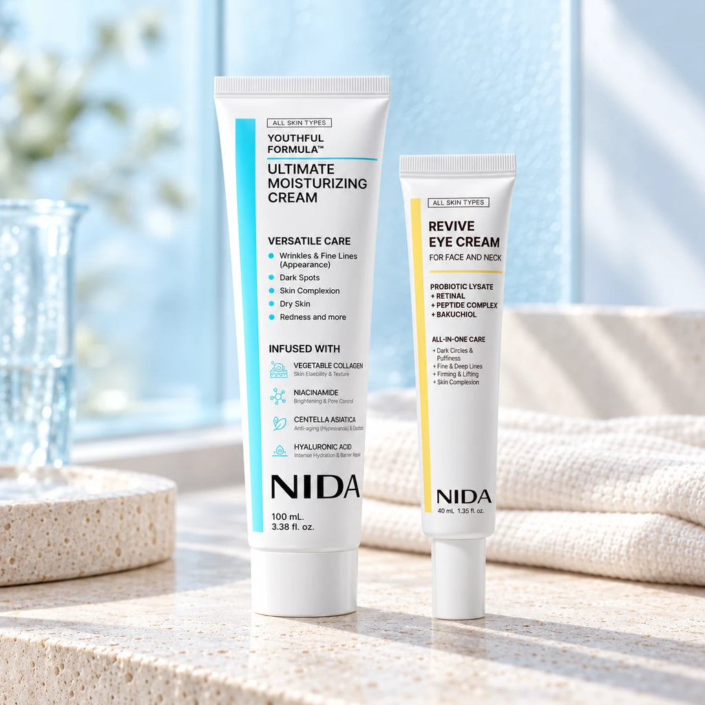 NIDA Moisture Cream 100 ml and Revive Eye Cream 40 ml — Outglow editorial