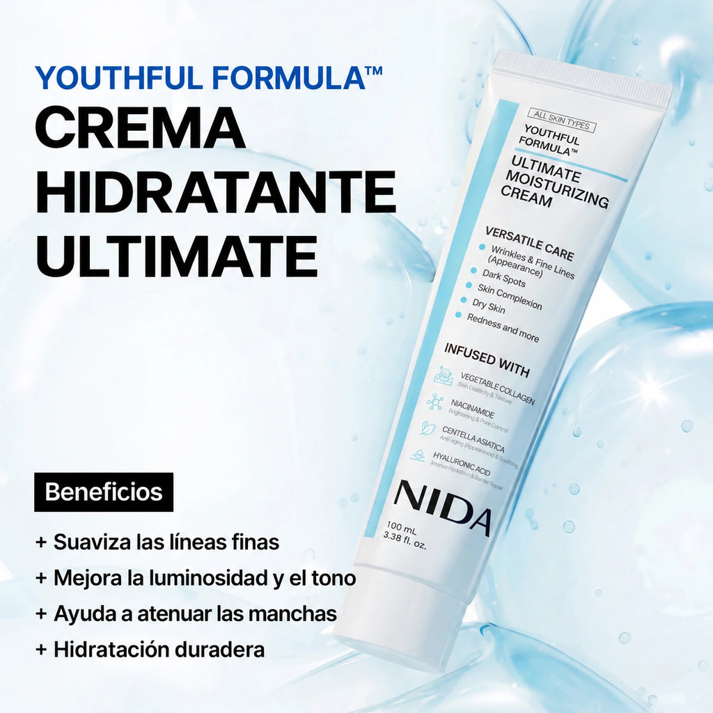 Crema hidratante Ultimate de NIDA: beneficios