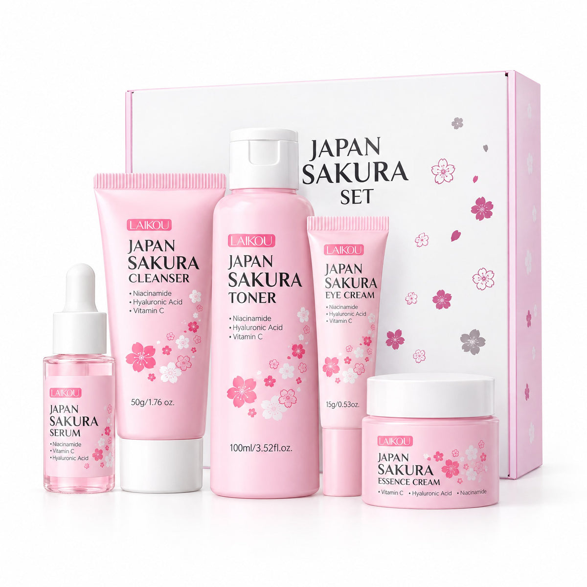 LAIKOU Sakura 5-piece skincare set