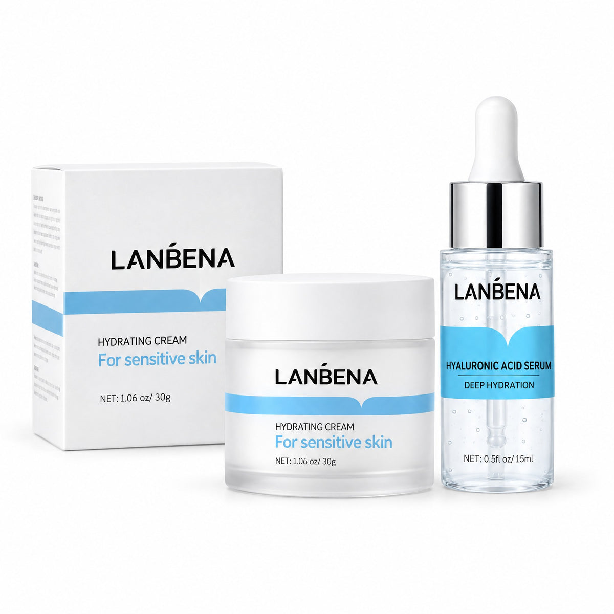 LANBENA Hyaluronic Acid serum and cream duo
